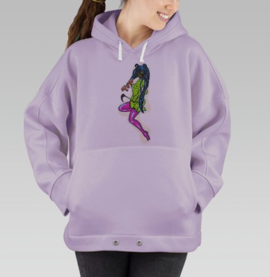 Мяу, Hoodie Oversize Fiolet