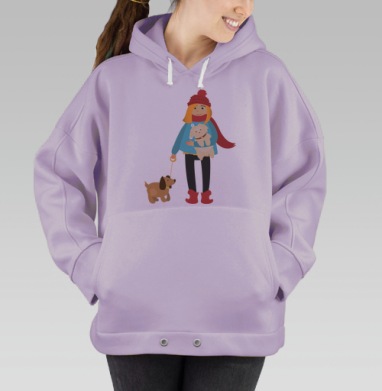 На прогулке, Hoodie Oversize Fiolet