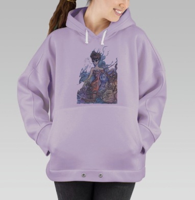 Опять морские, Hoodie Oversize Fiolet