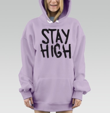 Оставайся высоким, Hoodie Mjhigh Dig Mel, Fiolet, утепленная