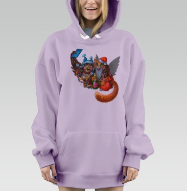 Отмечаем праздник, Hoodie Mjhigh Dig Mel, Fiolet, утепленная