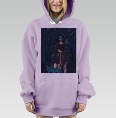 Охотники, Hoodie Mjhigh Dig Mel, Fiolet, утепленная