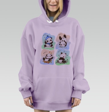 Пандочки, Hoodie Mjhigh Dig Mel, Fiolet, утепленная