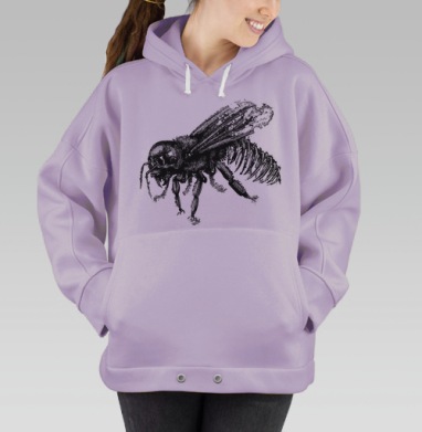 Пчела, Hoodie Oversize Fiolet