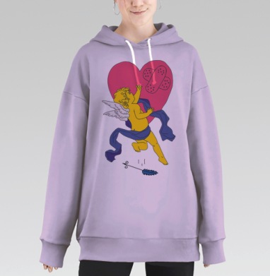 Передумал, Hoodie Long Oversize Fiolet