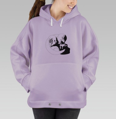 Поцелуй, Hoodie Oversize Fiolet