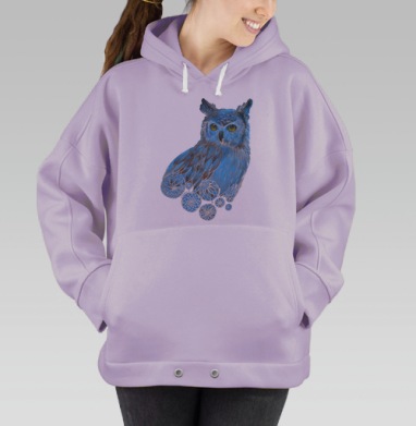 ПОЛЯРНАЯ СОВА, Hoodie Oversize Fiolet