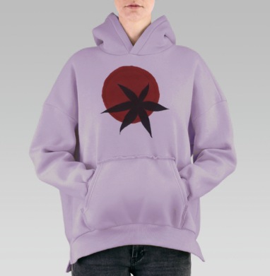 Помидор, Hoodie Oversize Fiolet, утепленная