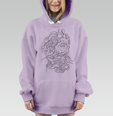 Poseidon / Посейдон, Hoodie Mjhigh Dig Mel, Fiolet, утепленная