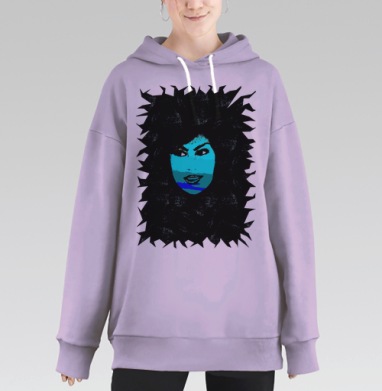 Прекрасна и опасна, Hoodie Long Oversize Fiolet