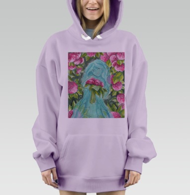 Призрак оранжереи, Hoodie Mjhigh Dig Mel, Fiolet, утепленная