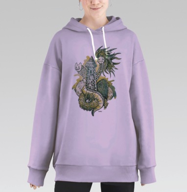 Призраки, Hoodie Long Oversize Fiolet