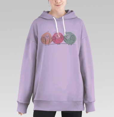 ПтЫчки, Hoodie Long Oversize Fiolet