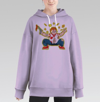 Пятничное сумасшествие, Hoodie Long Oversize Fiolet