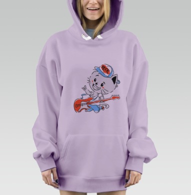 Рок-н-ролл, Hoodie Mjhigh Dig Mel, Fiolet, утепленная