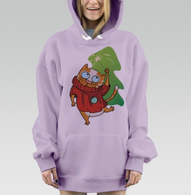 Рыжее веселье, Hoodie Mjhigh Dig Mel, Fiolet, утепленная