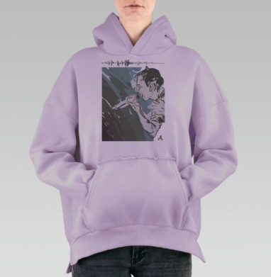 Рустем Булатов, Hoodie Oversize Fiolet, утепленная