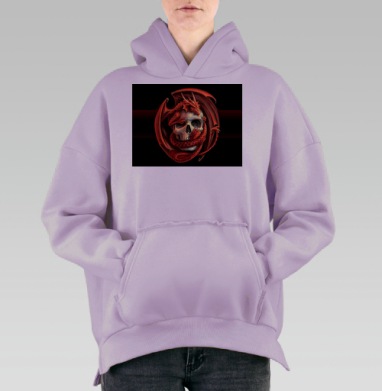 Самоделка cherep-drakon.jpg, Hoodie Oversize Fiolet, утепленная