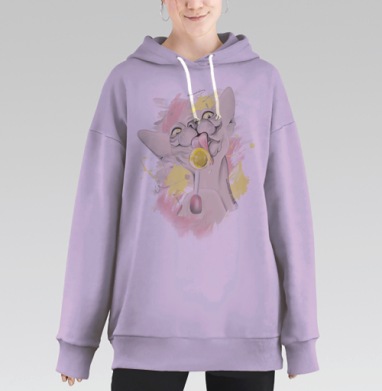 Сфинкс сластена, Hoodie Long Oversize Fiolet