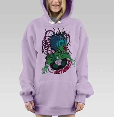 Шлем, Hoodie Mjhigh Dig Mel, Fiolet, утепленная