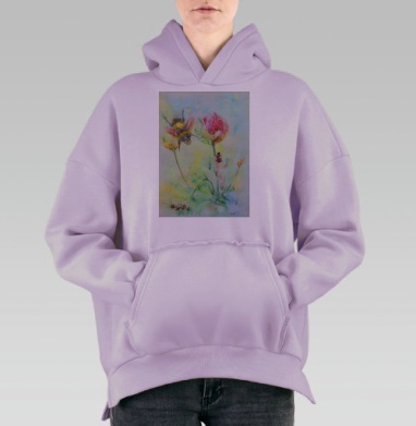 Шмелик и компания, Hoodie Oversize Fiolet, утепленная