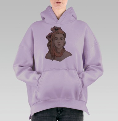 Сиф, Hoodie Oversize Fiolet, утепленная