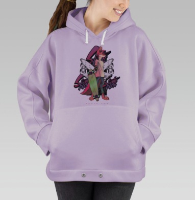 Скейтлис, Hoodie Oversize Fiolet