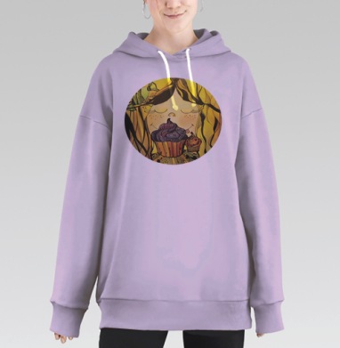 Сластёна, Hoodie Long Oversize Fiolet