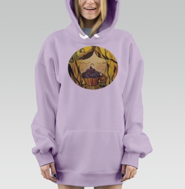 Сластёна, Hoodie Mjhigh Dig Mel, Fiolet, утепленная