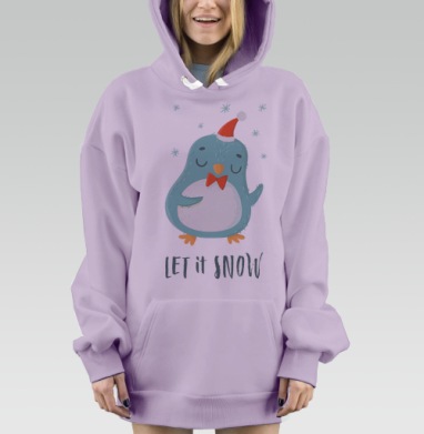 Снежно, Hoodie Mjhigh Dig Mel, Fiolet, утепленная
