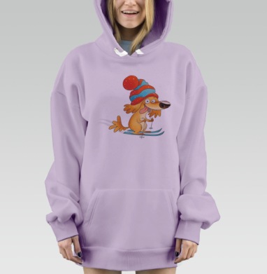 Снежный Бобик, Hoodie Mjhigh Dig Mel, Fiolet, утепленная