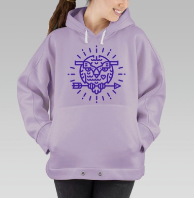 Сова, Hoodie Oversize Fiolet