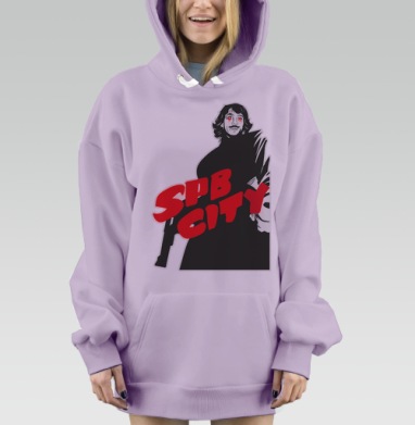 SPB CITY / СПБ ГОРОД, Hoodie Mjhigh Dig Mel, Fiolet, утепленная