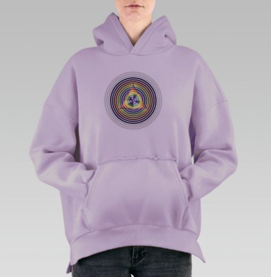 Спектр света, Hoodie Oversize Fiolet, утепленная
