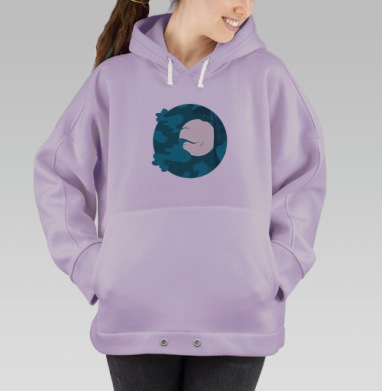 Спокойная ночь, Hoodie Oversize Fiolet