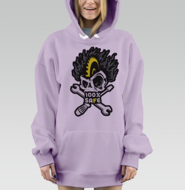 Сто процентов, Hoodie Mjhigh Dig Mel, Fiolet, утепленная