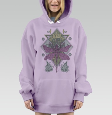 Стреко, Hoodie Mjhigh Dig Mel, Fiolet, утепленная