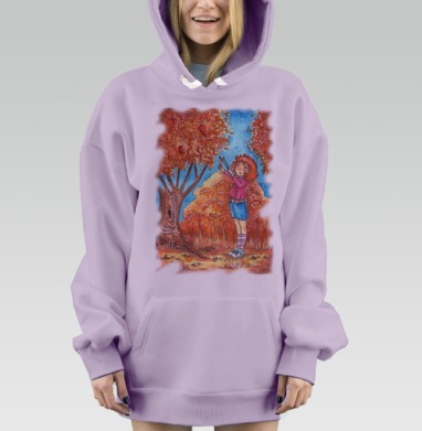 Стрелец. Знак зодиака, Hoodie Mjhigh Dig Mel, Fiolet, утепленная