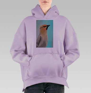 Свиристель, Hoodie Oversize Fiolet, утепленная