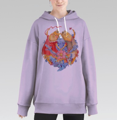 Танец весны, Hoodie Long Oversize Fiolet