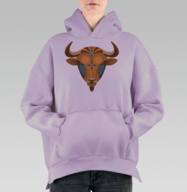 Таурус, Hoodie Oversize Fiolet, утепленная