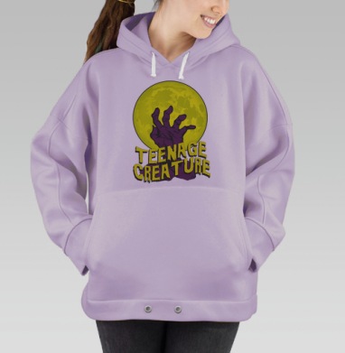 Teenage Creature / Подростковое существо, Hoodie Oversize Fiolet