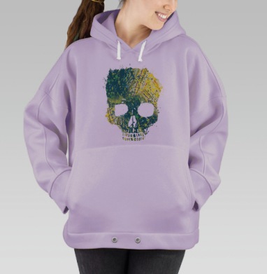 Токсичный череп, Hoodie Oversize Fiolet