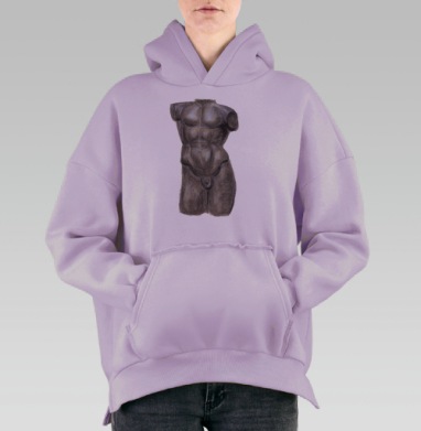 Торс, Hoodie Oversize Fiolet, утепленная