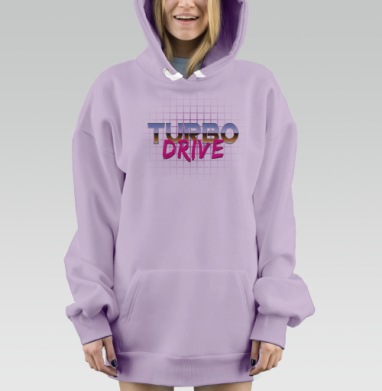 Turbo Drive / Турбо-драйв, Hoodie Mjhigh Dig Mel, Fiolet, утепленная