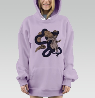 Уроборос, Hoodie Mjhigh Dig Mel, Fiolet, утепленная