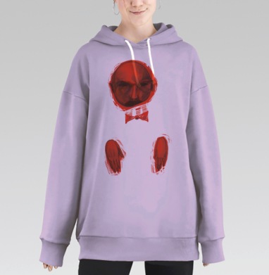 Усатый, Hoodie Long Oversize Fiolet
