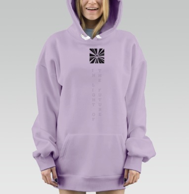 В БУДУЩЕЕ, Hoodie Mjhigh Dig Mel, Fiolet, утепленная