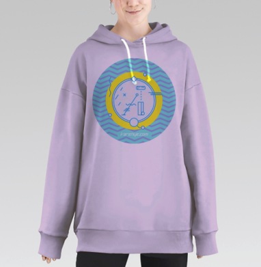 VARENYE T-SHIRT LETTER A / ФУТБОЛКА ВАРЕНЬЕ С БУКВОЙ А, Hoodie Long Oversize Fiolet