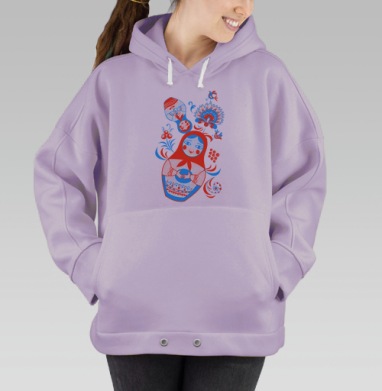 Весёлые матрёшки, Hoodie Oversize Fiolet